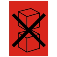  Do not stack red Do not Stack Rot