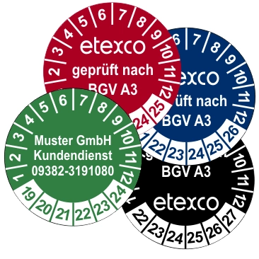 ind Prüfplakette Individuell individuell