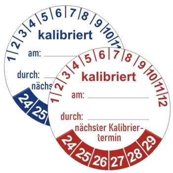 ps08 Prüfplakette Standard kalibriert