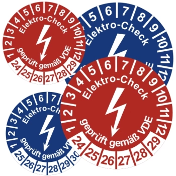 ps12 Prüfplakette Standard VDE Elektro-Check