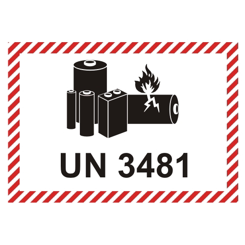 unn3481 Sicherh.Lithium 100x70mm