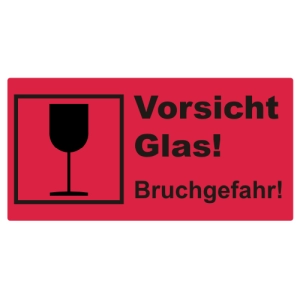  Vorsicht Glas 100x50mm